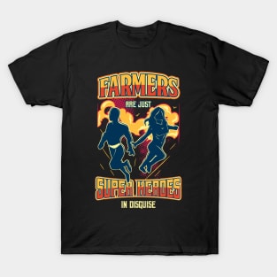 Farmers Are Just Superheroes - Farming Gift T-Shirt